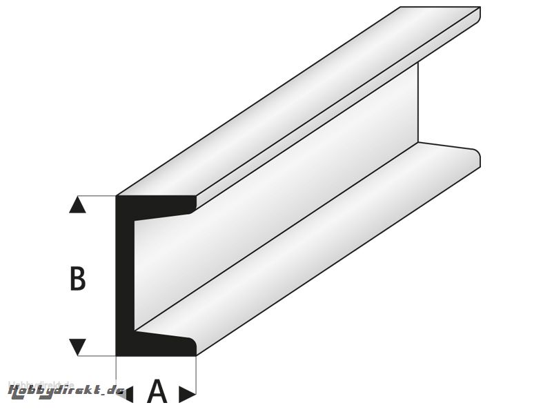 ASA U-Profil 0,75x1,5x330 mm (5) Krick rb412-51-3