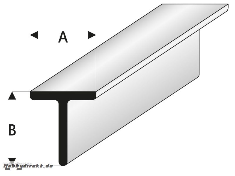 ASA T-Profil 1,5x1,5x330 mm (5) Krick rb413-51-3