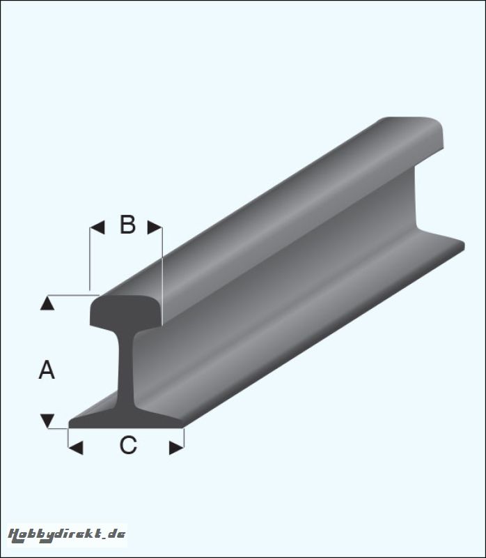 Eisenbahn Schienenprofile  H0 Krick rb460-51-v