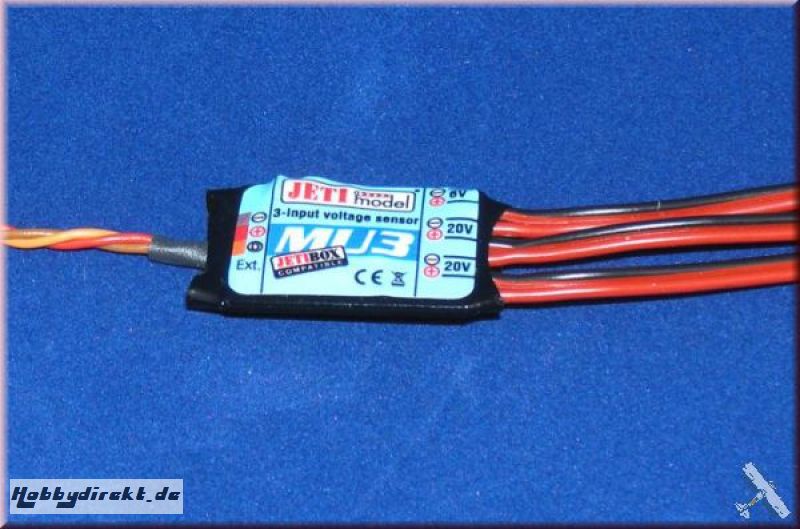 2.4GHz Jeti Duplex MU3 Spannungssensor