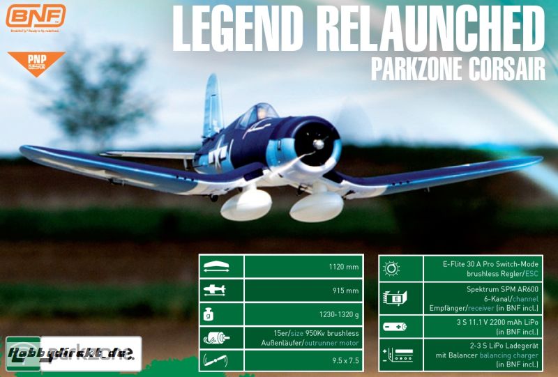 Parkzone  F4U Corsair PNP Horizon PKZ6075