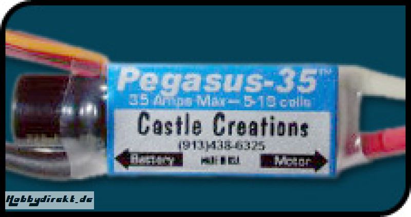 Regler Pegasus-35P für Bürsten-Motoren CastleCreations 289026