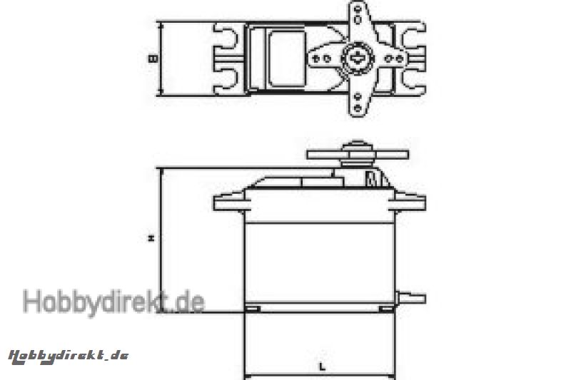 Servo DES 488 BB, MGbulk (12 p Graupner 7919.LOSE