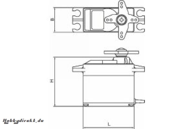 Servo digital DES 271 BB 11 mm Graupner 7904